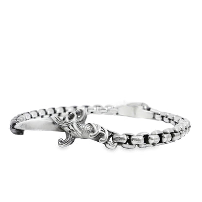 David Yurman Sterling Silver Waves Dagger Bracelet