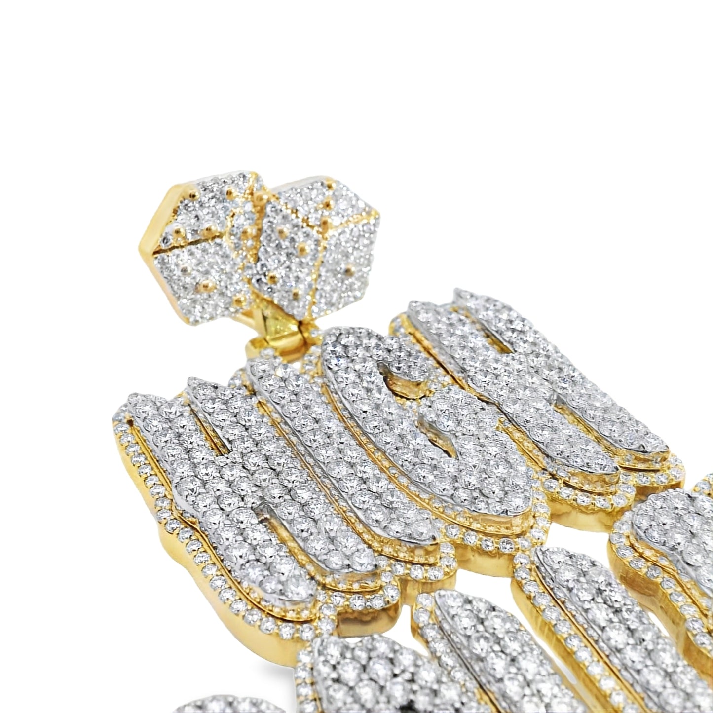 10k Gold 18.27ctw Lab Grown "High Roller" Pendant