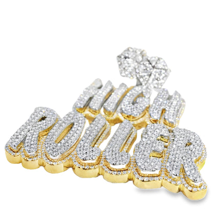 10k Gold 18.27ctw Lab Grown "High Roller" Pendant
