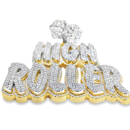 10k Gold 18.27ctw Lab Grown "High Roller" Pendant