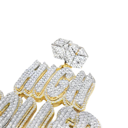 10k Gold 18.27ctw Lab Grown "High Roller" Pendant