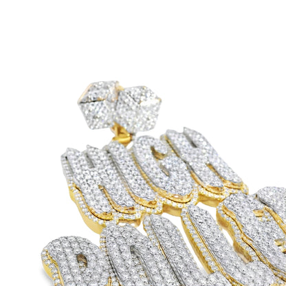 10k Gold 18.27ctw Lab Grown "High Roller" Pendant