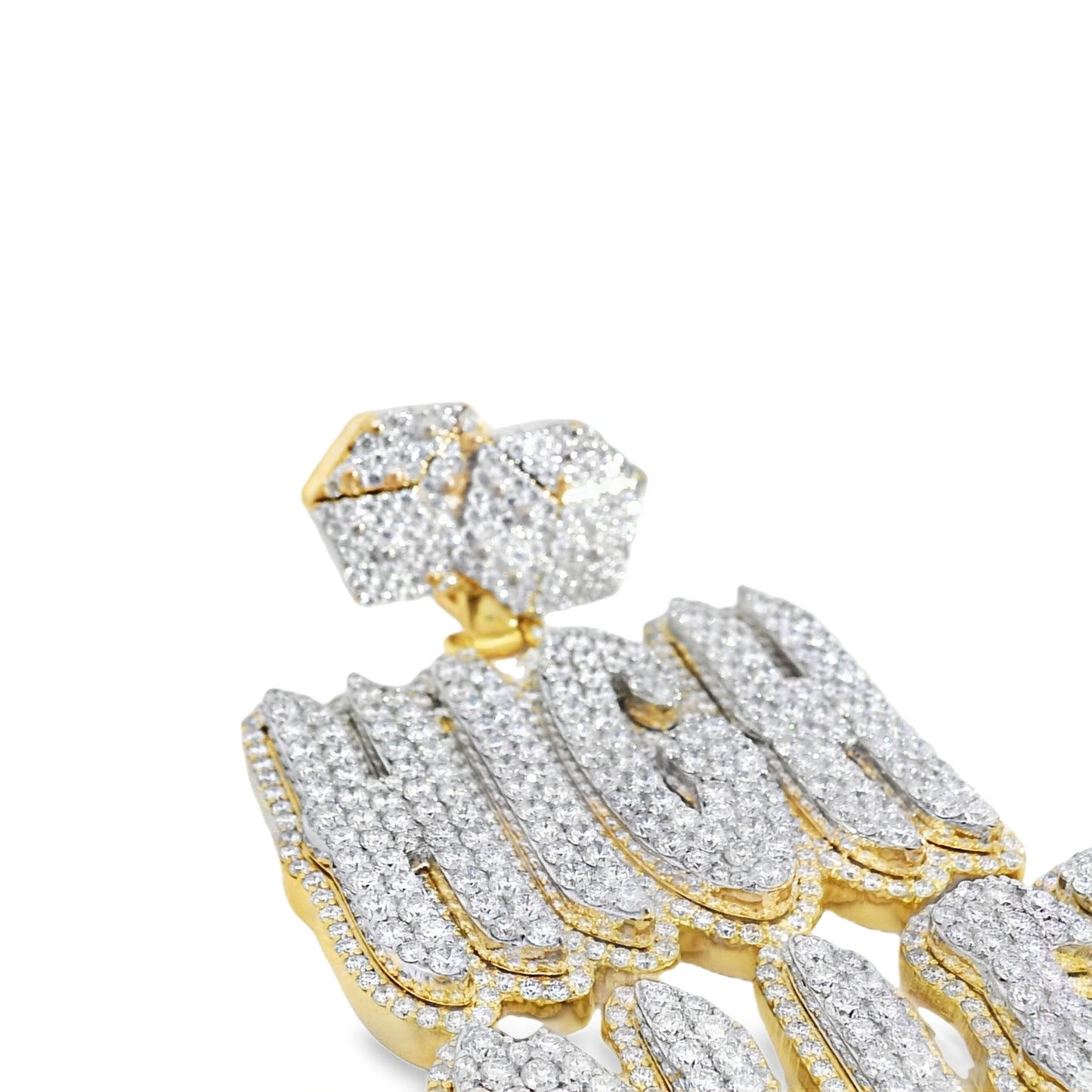 10k Gold 18.27ctw Lab Grown "High Roller" Pendant