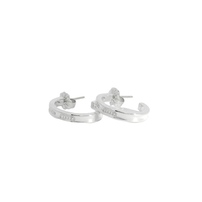 Tiffany & Co 1837 Sterling Silver Hoop Earrings