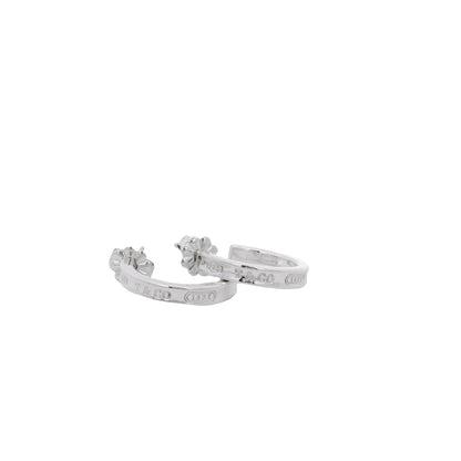 Tiffany & Co 1837 Sterling Silver Hoop Earrings