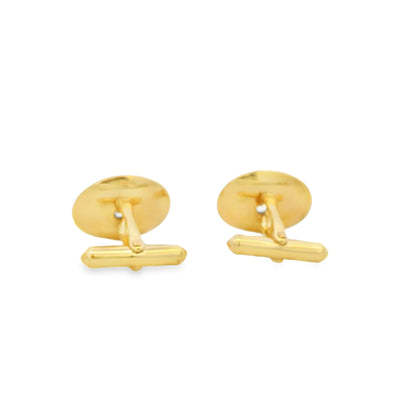14k Yellow Gold Cone 0.75ct Diamond Cufflinks