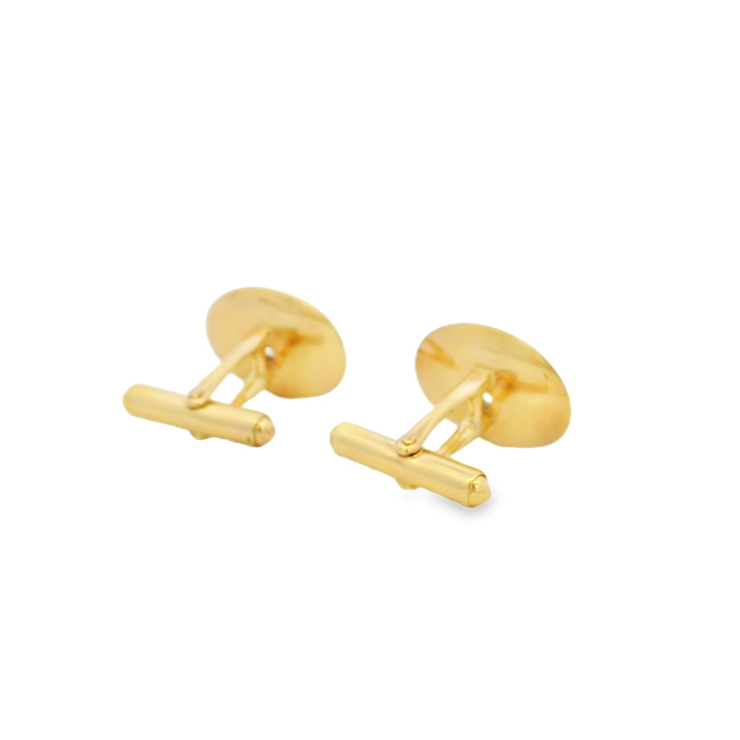 14k Yellow Gold Cone 0.75ct Diamond Cufflinks