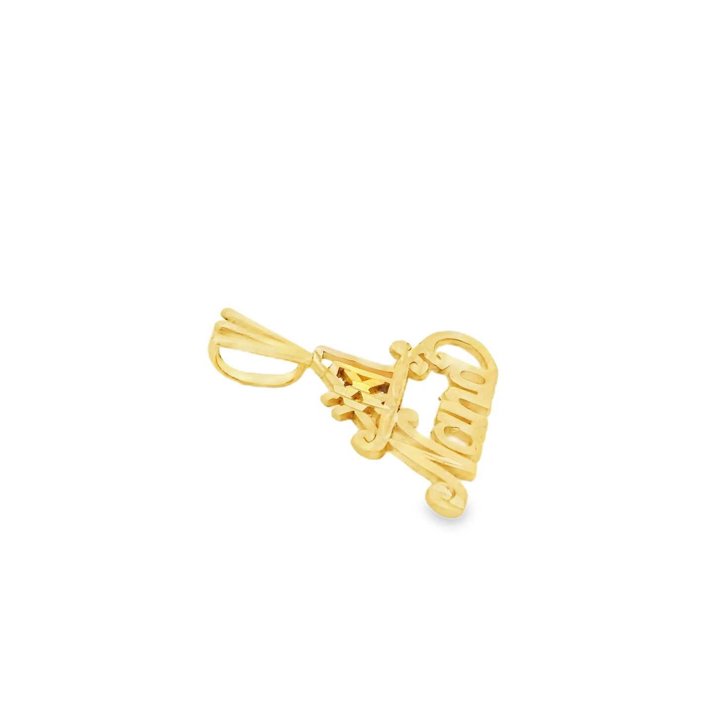 14k Yellow Gold "#1 Nana" Pendant
