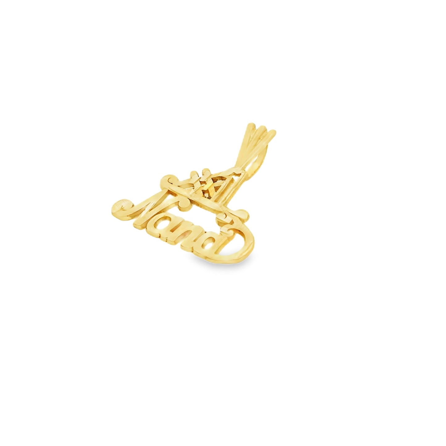 14k Yellow Gold "#1 Nana" Pendant