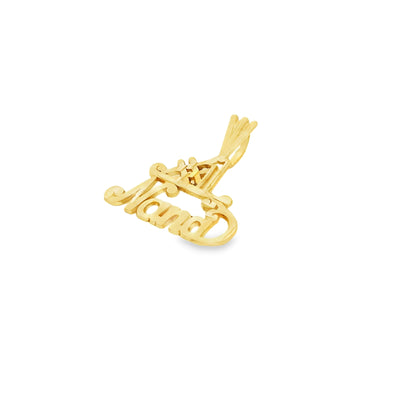 14k Yellow Gold "#1 Nana" Pendant