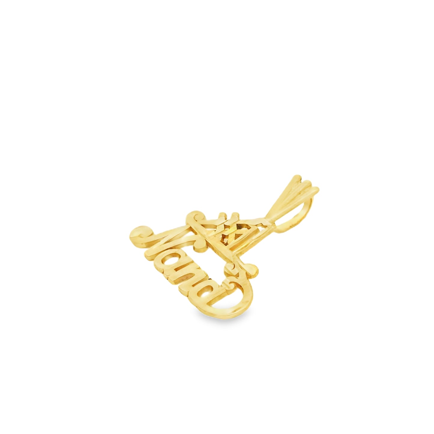 14k Yellow Gold "#1 Nana" Pendant