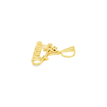 14k Yellow Gold "#1 Nana" Pendant