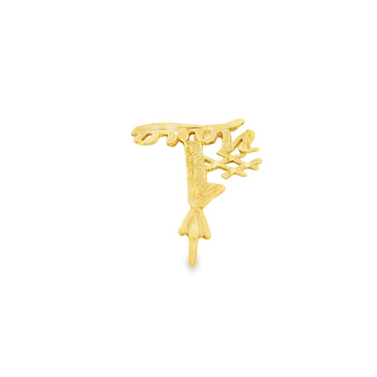 14k Yellow Gold "#1 Nana" Pendant