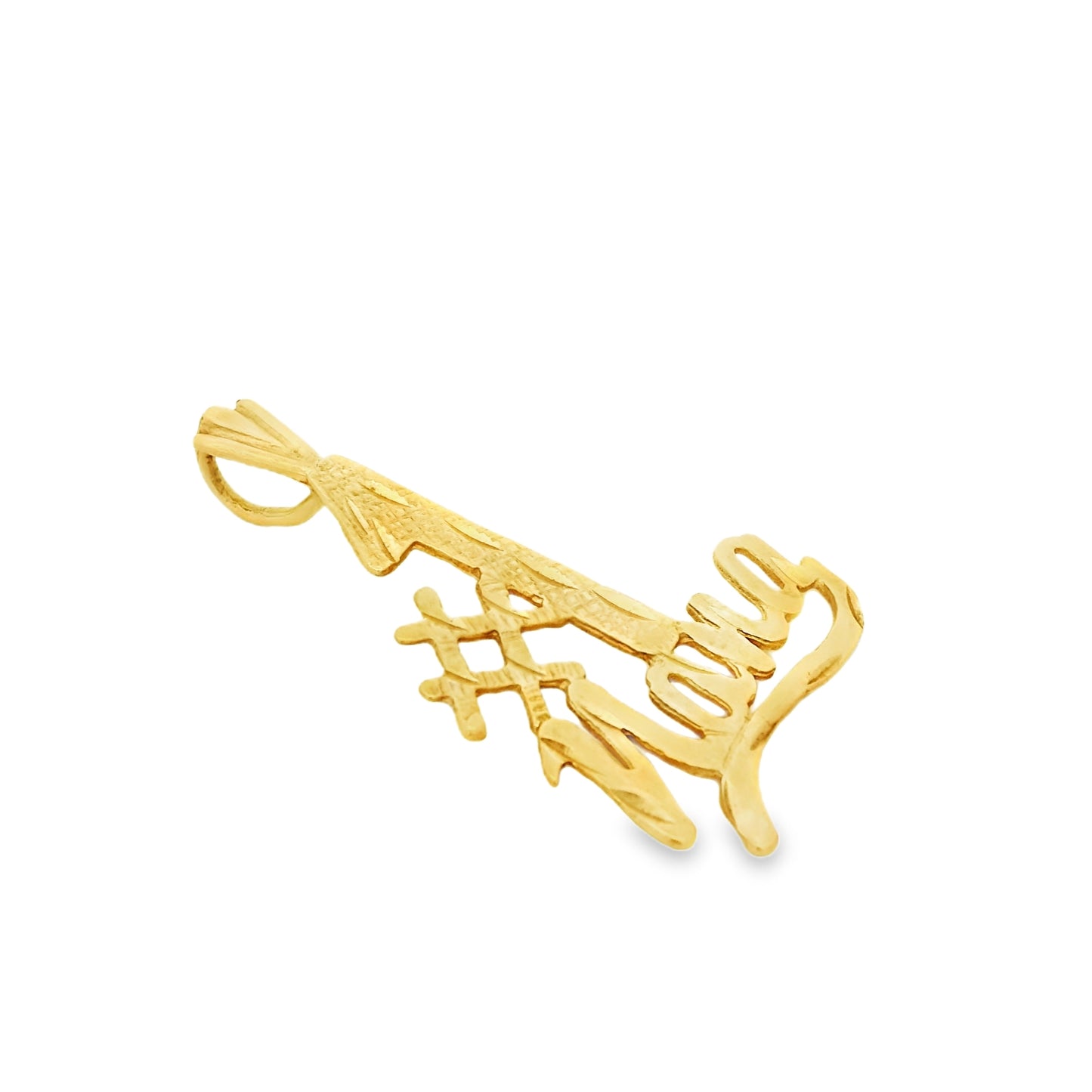 14k Yellow Gold "#1 Nana" Pendant