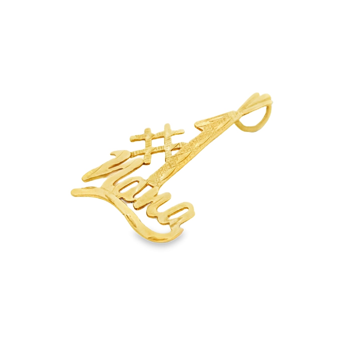 14k Yellow Gold "#1 Nana" Pendant