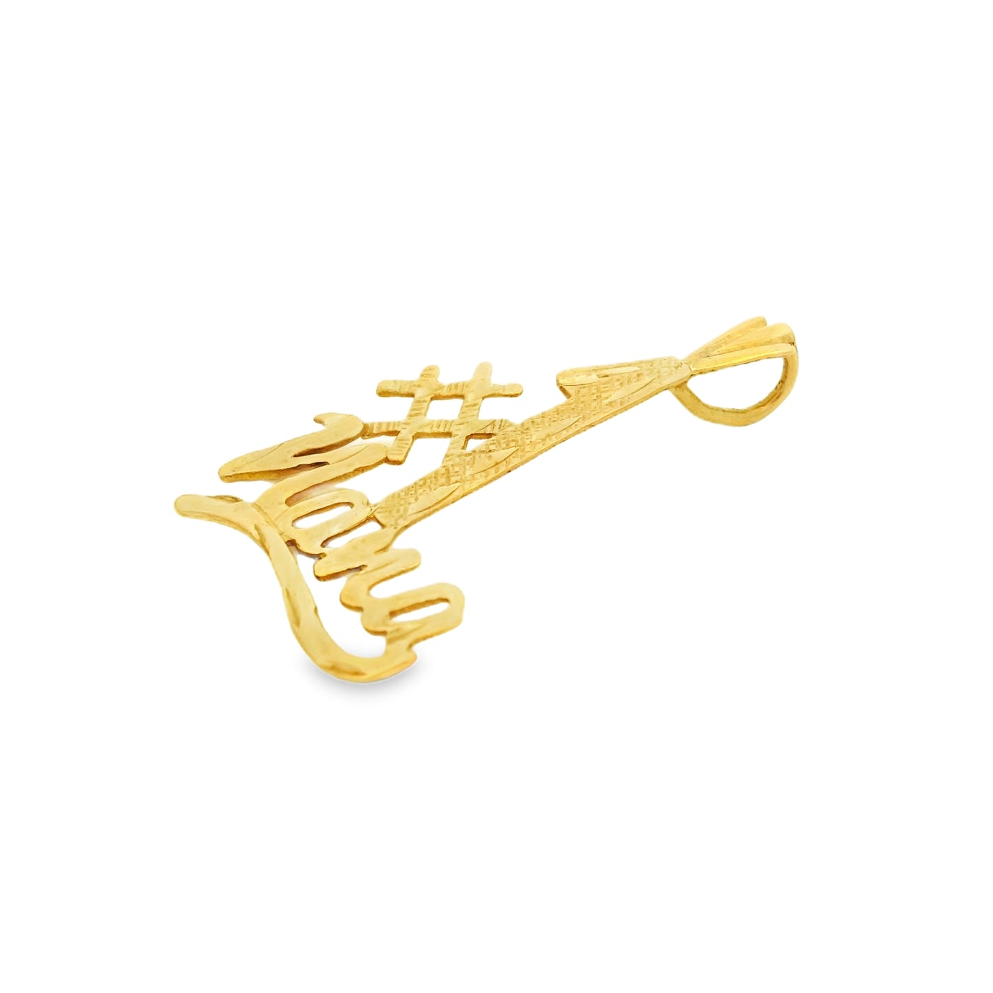 14k Yellow Gold "#1 Nana" Pendant