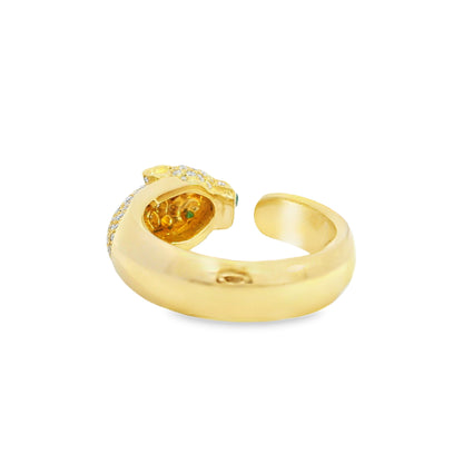 Cartier 18k Yellow Gold Diamond Panthére De Cartier Ring