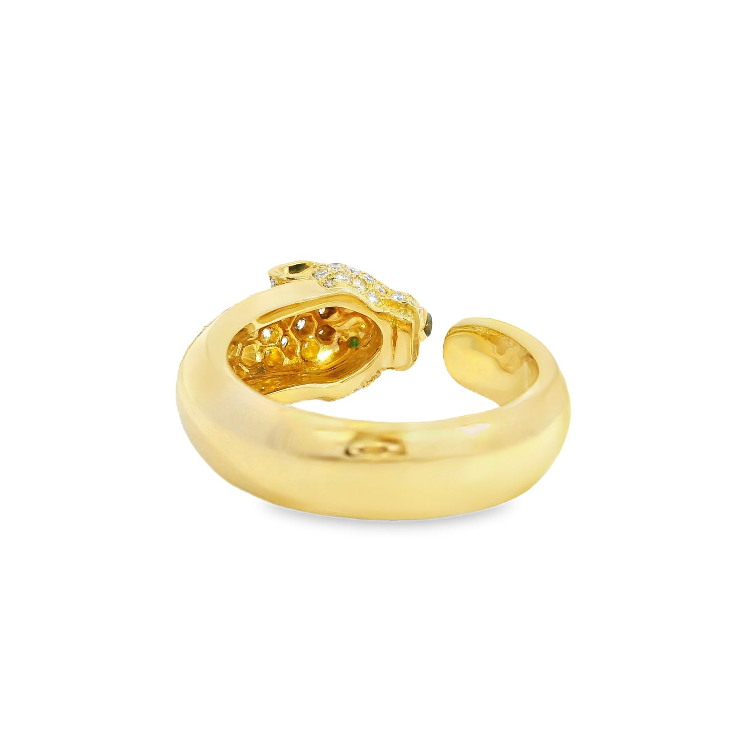 Cartier 18k Yellow Gold Diamond Panthére De Cartier Ring