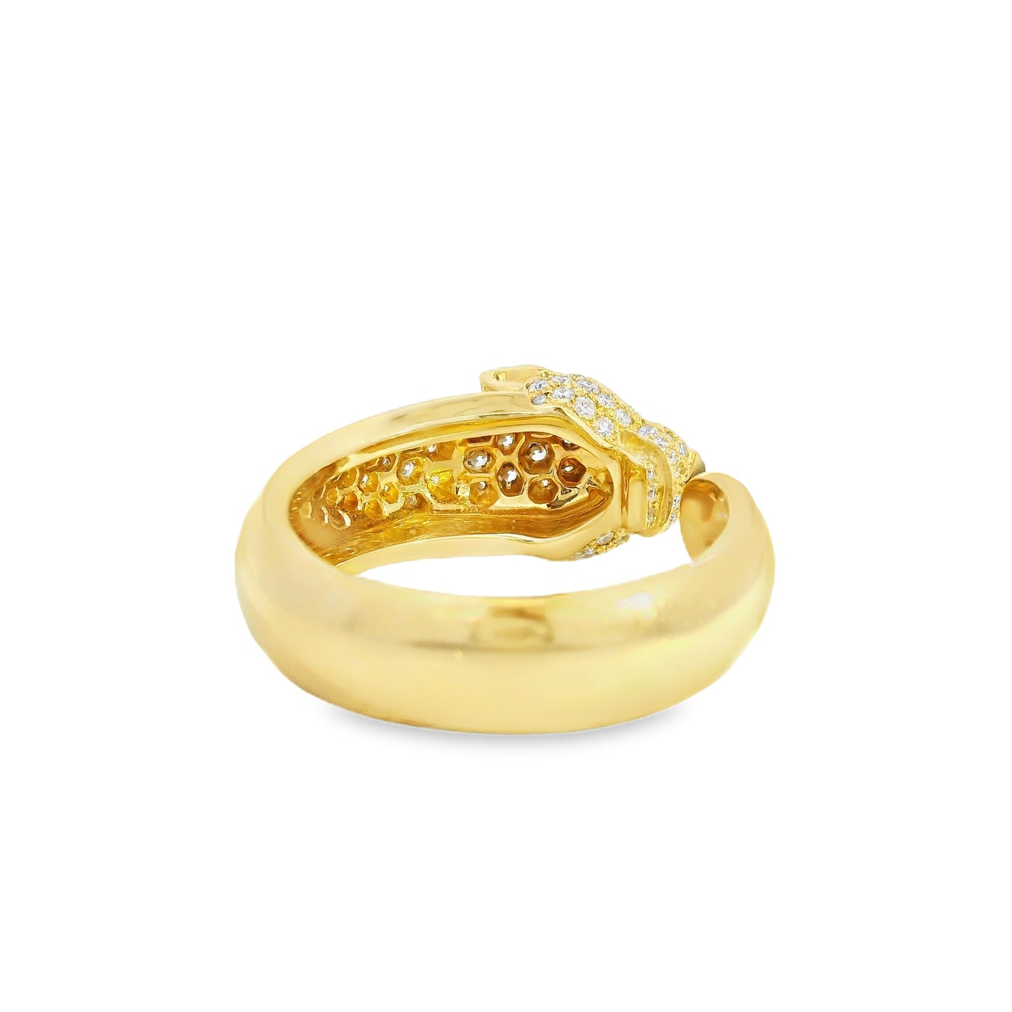 Cartier 18k Yellow Gold Diamond Panthére De Cartier Ring