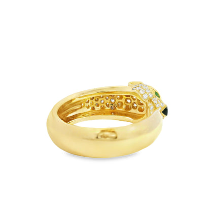 Cartier 18k Yellow Gold Diamond Panthére De Cartier Ring