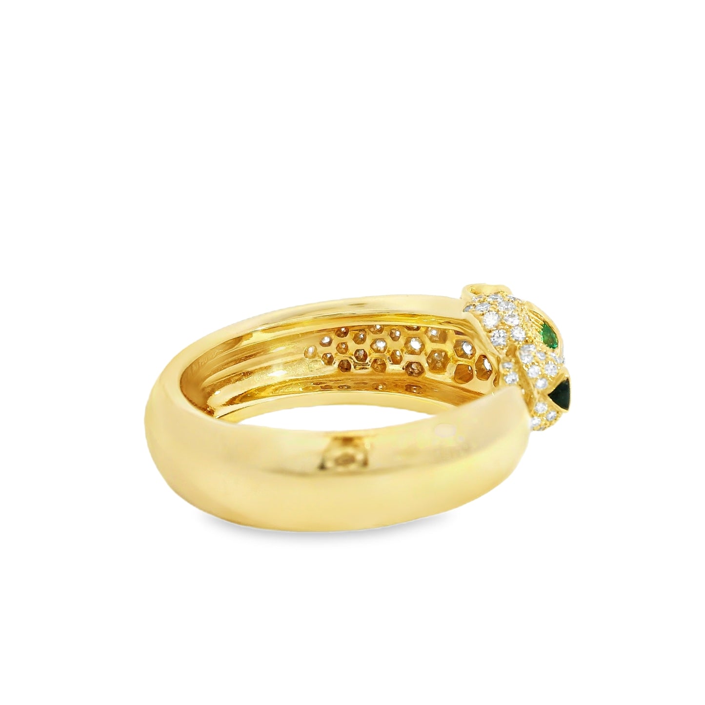 Cartier 18k Yellow Gold Diamond Panthére De Cartier Ring