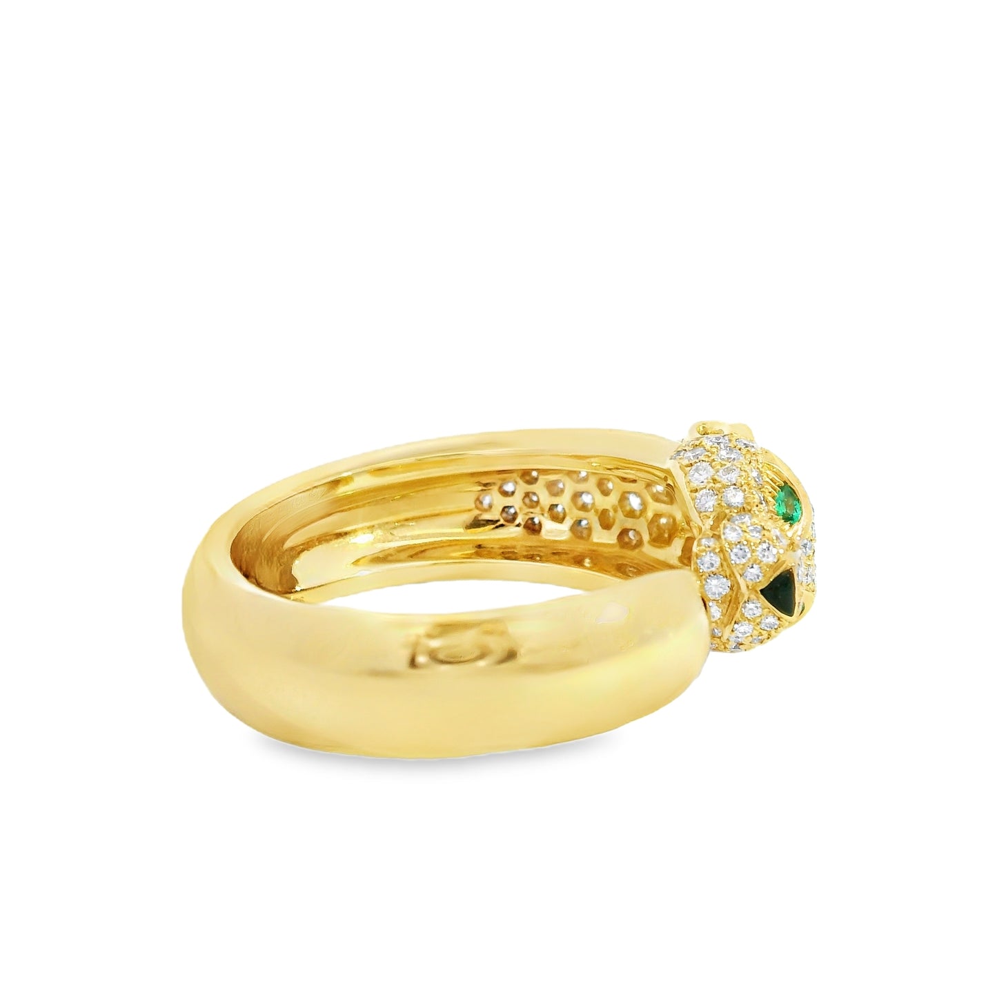 Cartier 18k Yellow Gold Diamond Panthére De Cartier Ring