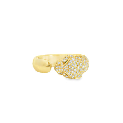 Cartier 18k Yellow Gold Diamond Panthére De Cartier Ring