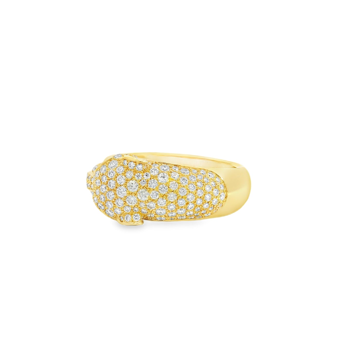 Cartier 18k Yellow Gold Diamond Panthére De Cartier Ring