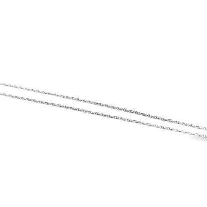 18k White Gold 0.57ctw Hamsa Hand Necklace