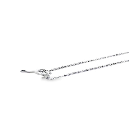18k White Gold 0.57ctw Hamsa Hand Necklace