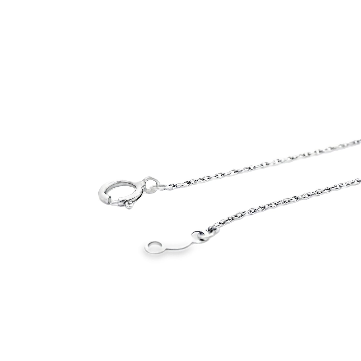 18k White Gold 0.57ctw Hamsa Hand Necklace