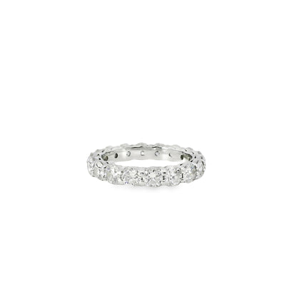Platinum 2.84ctw Round Brilliant Diamond Eternity Band