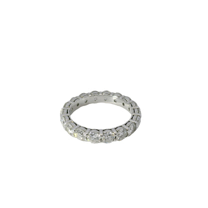 Platinum 2.84ctw Round Brilliant Diamond Eternity Band