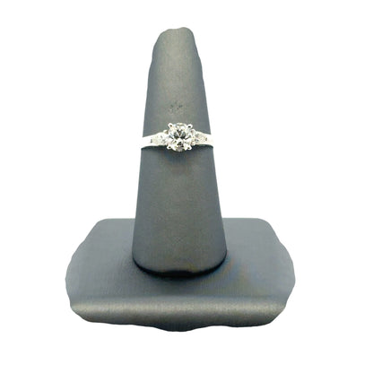 Platinum GIA Certified 0.80ct Oval Diamond Engagement Ring