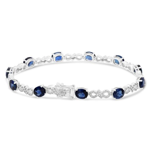 Oval Sapphire Bracelet — view 2