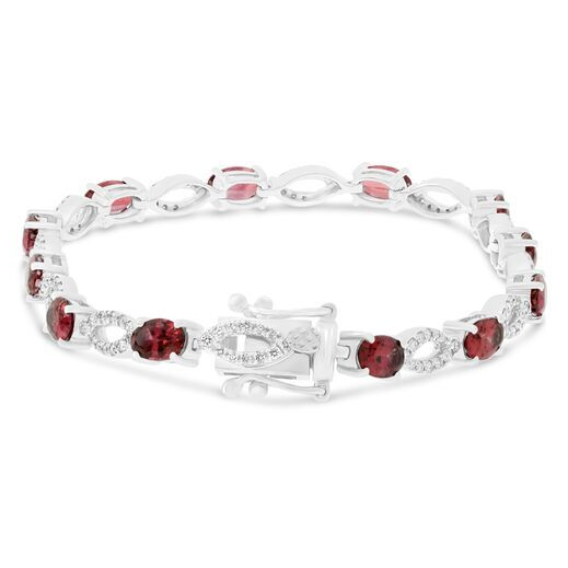 Oval Ruby Bracelet — view 2