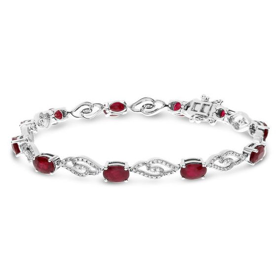 Oval Ruby Bracelet — view 1