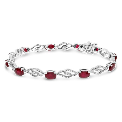Oval Ruby Bracelet — view 1