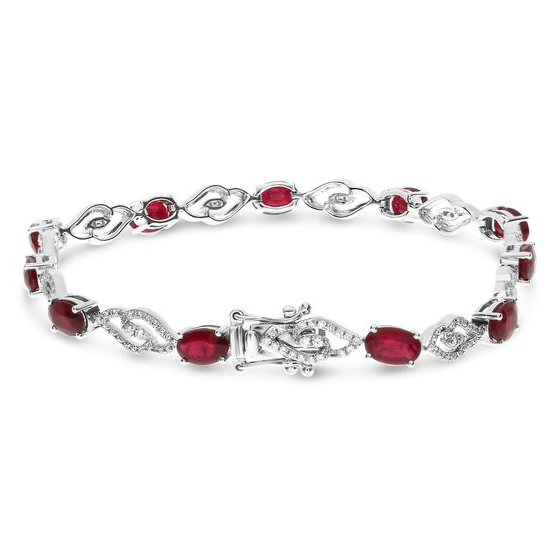 Oval Ruby Bracelet — view 2