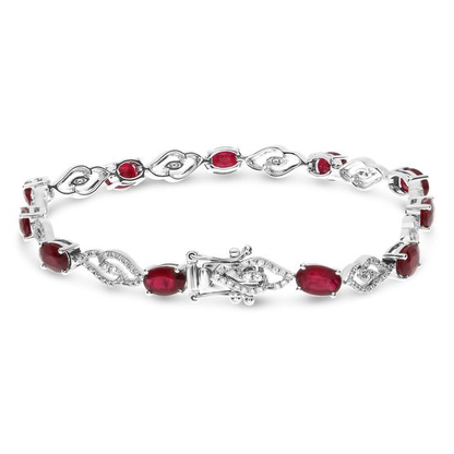 Oval Ruby Bracelet — view 2