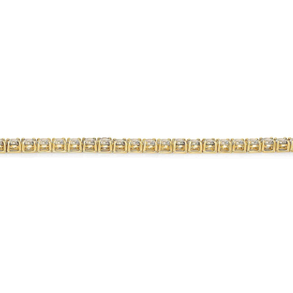 Yellow Gold Round Diamond Bracelet — view 3