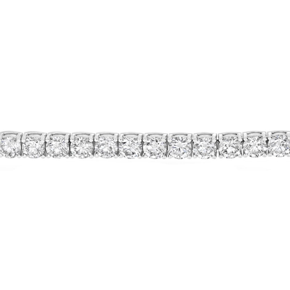 19.02 Round White Diamond Tennis Bracelet — view 2
