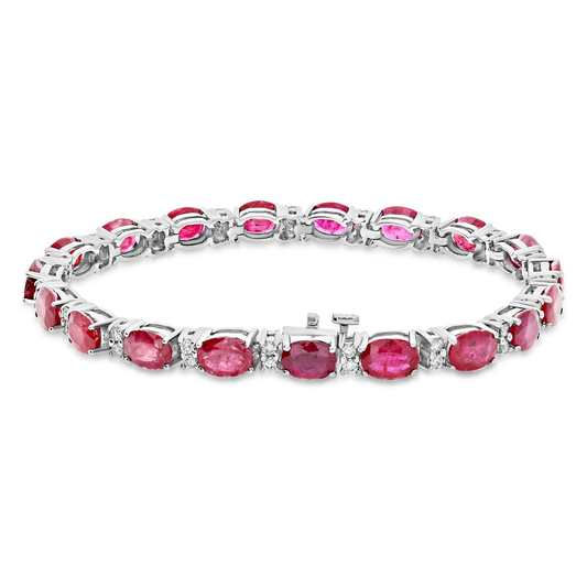 Oval Ruby Bracelet — view 1