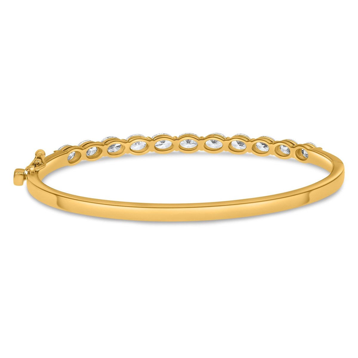 Oval Diamond Bangle — view 2