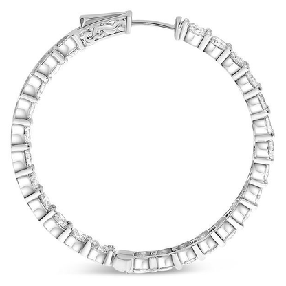 Round Diamond Earring — view 1