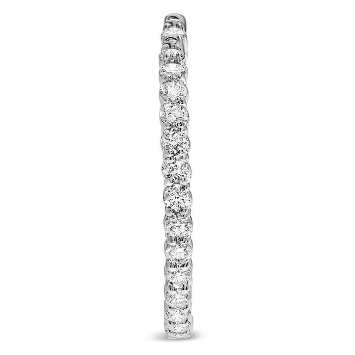 Round Diamond Earring — view 4