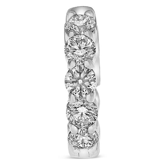 Diamond Hoop Earrings — view 2