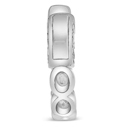 Diamond Hoop Earrings — view 3
