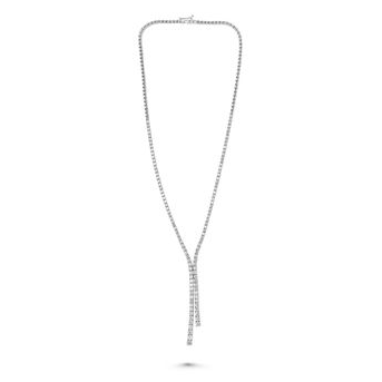 Round Diamond Necklace — view 1