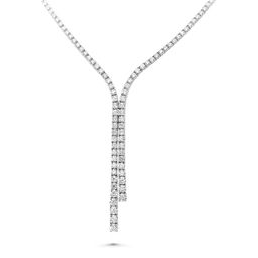 Round Diamond Necklace — view 3